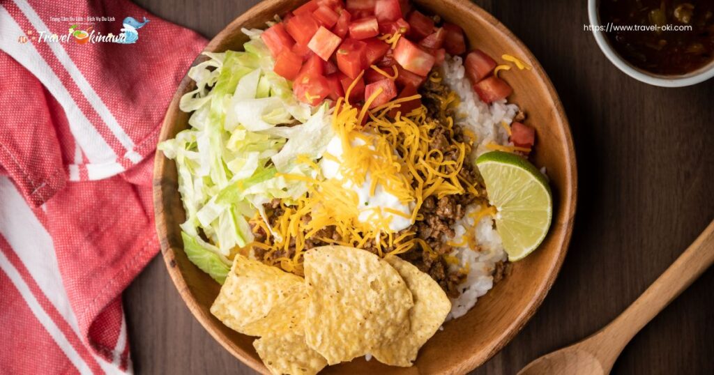 Taco Rice – món cơm taco kết hợp giữa Mexico và Okinawa